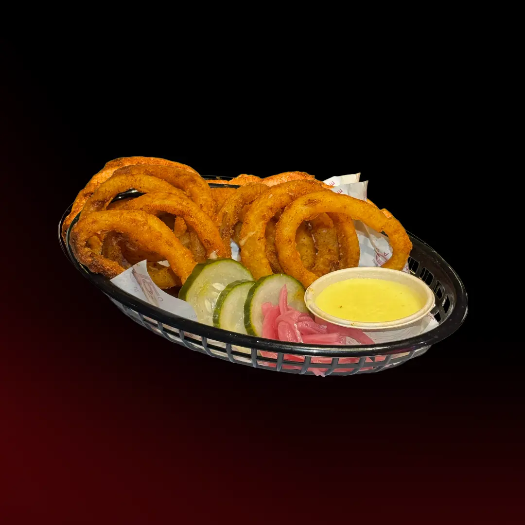 Crispy Cajun Onion Rings (V)